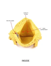 ASTRID Yellow Macrame Boho Chic Crossbody Sling Bag FOR Women - Free Size, Yellow, Canvas, Pack of1